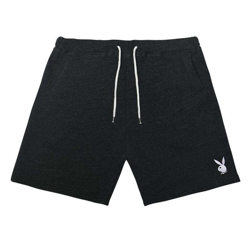 Pantaloni Scurti Barbati Playboy Rabbit Head Sweat Gri | XAZC-42063