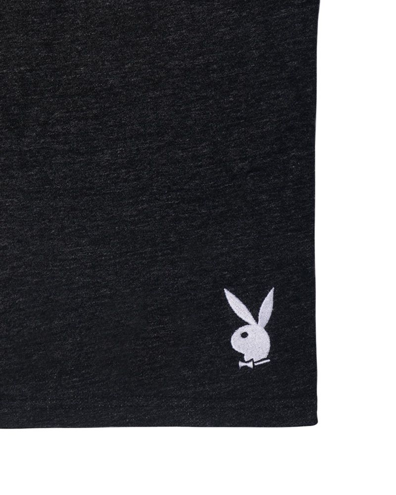 Pantaloni Scurti Barbati Playboy Rabbit Head Sweat Gri | XAZC-42063