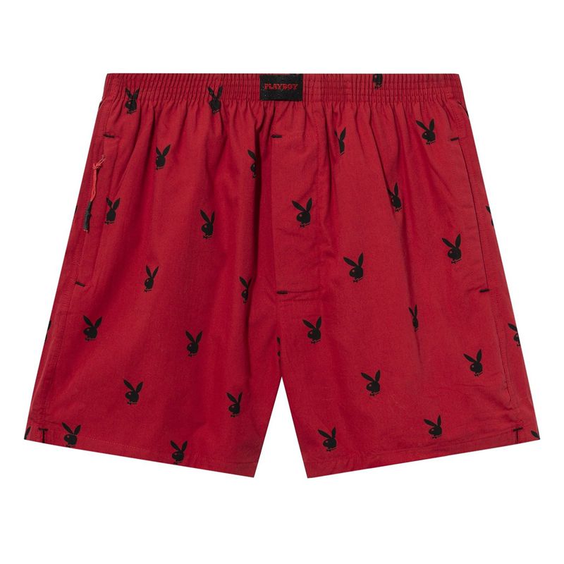 Pantaloni Scurti Barbati Playboy Repeating Rabbit Head Lounge Albastri | DHAP-73516