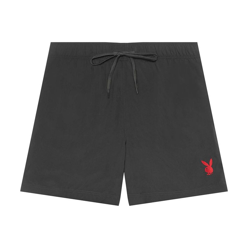 Pantaloni Scurti Barbati Playboy Retreat Negrii | OUHQ-82316