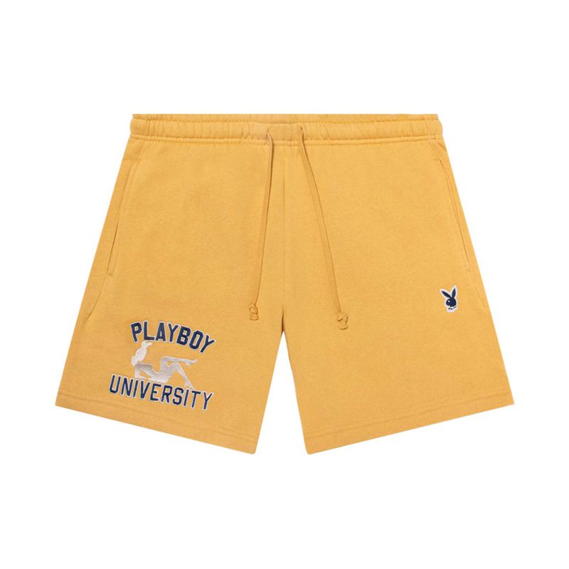 Pantaloni Scurti Barbati Playboy University Sweat Verzi | BREU-03275