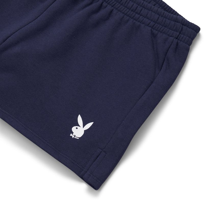 Pantaloni Scurti Dama Playboy Blue Crush Bikes Negrii Albi | TGUR-04975