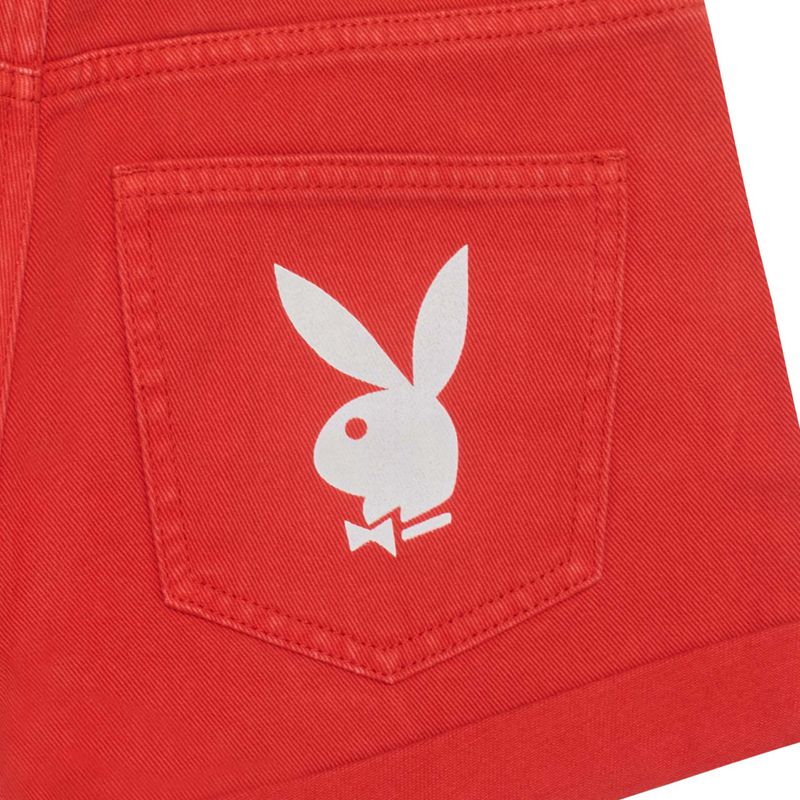 Pantaloni Scurti Dama Playboy Bright Bunnys Rosii | GRAO-75981