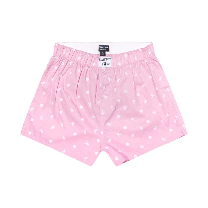 Pantaloni Scurti Dama Playboy Bunny Boxers Negrii | CISZ-61895