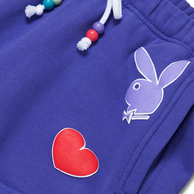 Pantaloni Scurti Dama Playboy Cabin Fever Sweats Violet | GIDK-18594