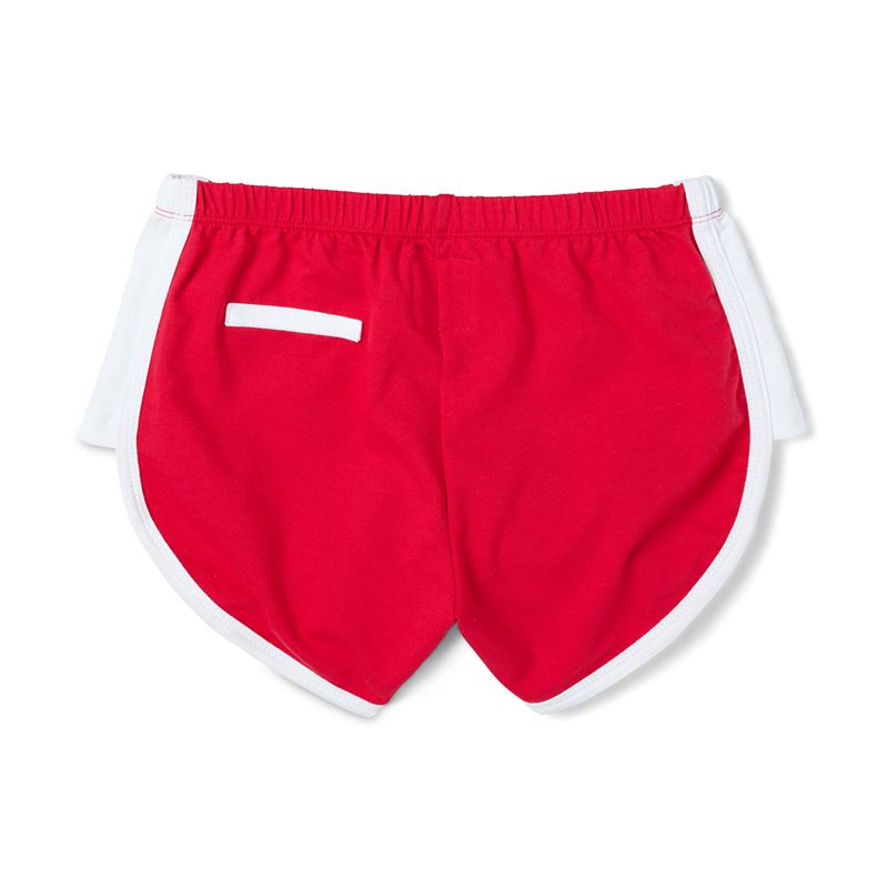 Pantaloni Scurti Dama Playboy Campouts Rosii Albi | FWBC-10897