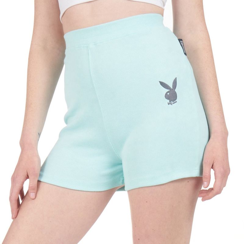 Pantaloni Scurti Dama Playboy Clasici Biking Negrii | NPMK-40865