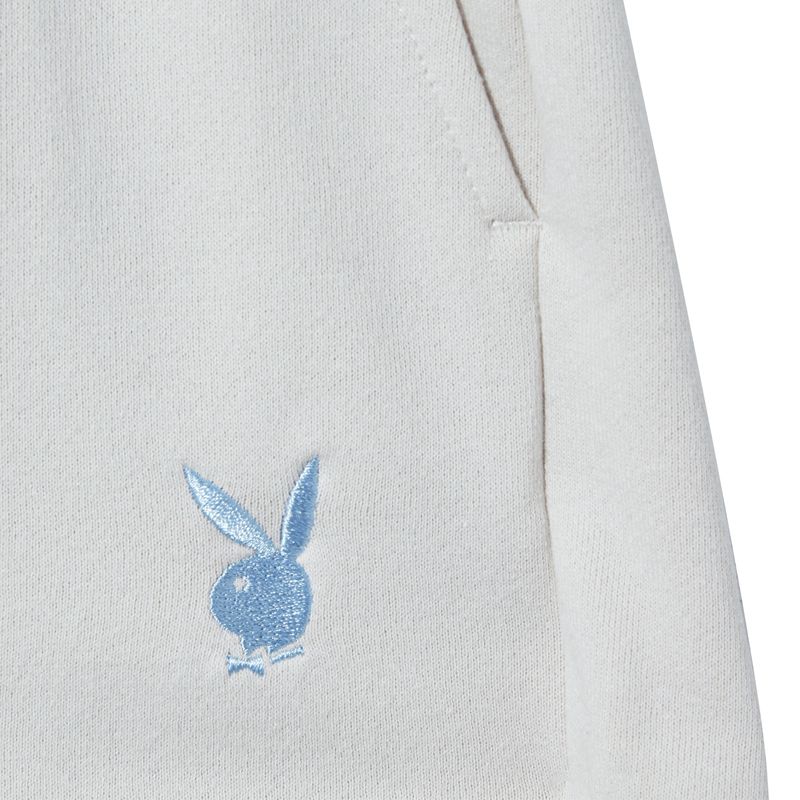 Pantaloni Scurti Dama Playboy Club Sweat Albi | NUKF-52439