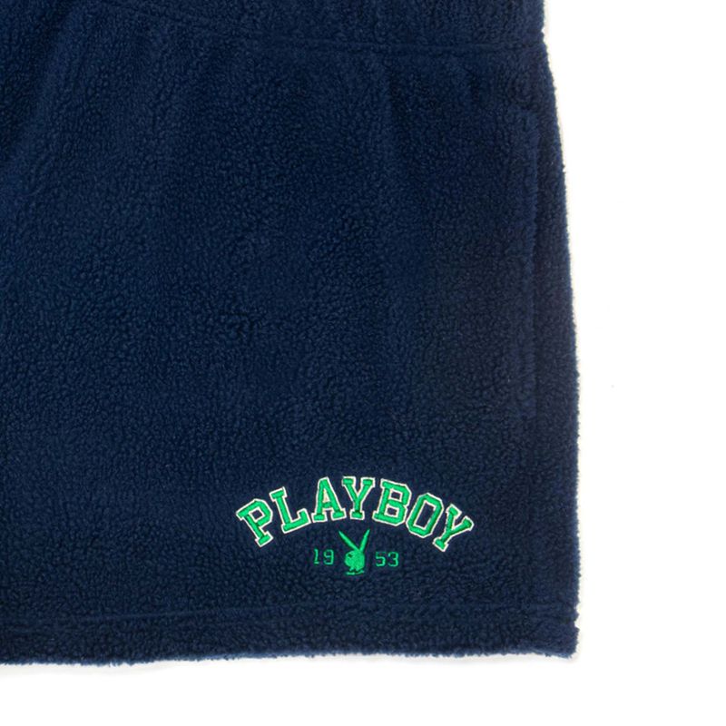 Pantaloni Scurti Dama Playboy Fleece Sweats Albastri | ZUHR-97853