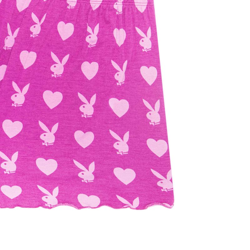 Pantaloni Scurti Dama Playboy Heart Bunny Sleeps Violet Inchis | VFAQ-86435