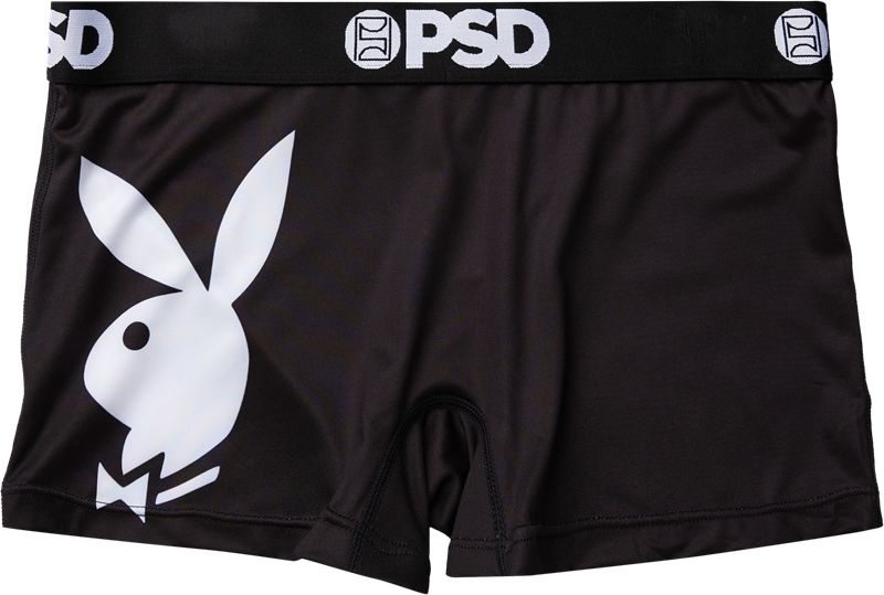 Pantaloni Scurti Dama Playboy Logo Boy Negrii Albi | OIDN-05134