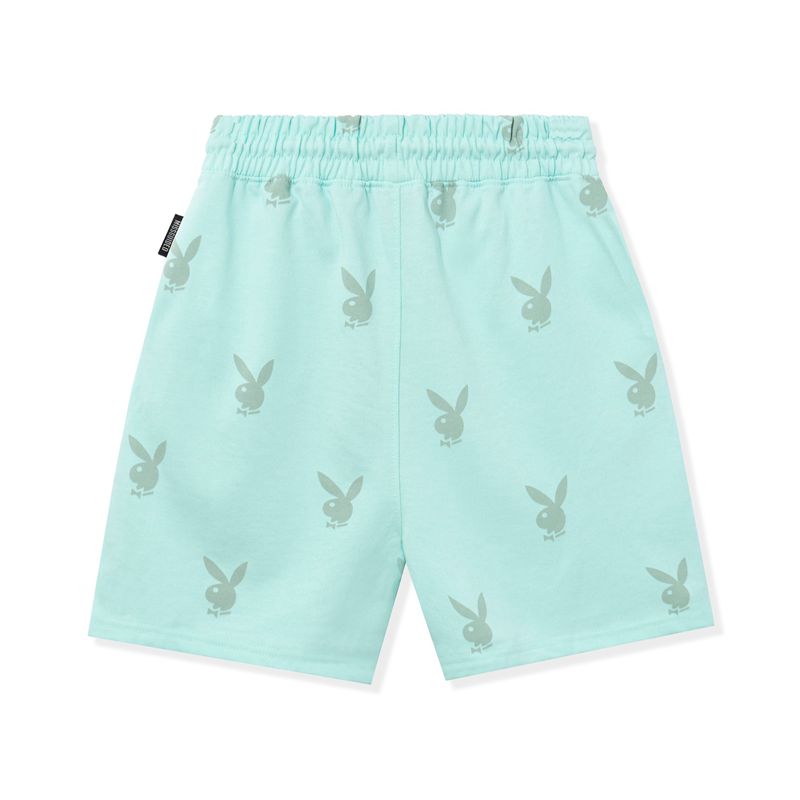 Pantaloni Scurti Dama Playboy Rabbit Head Boyfriend Verzi | WHUA-48532