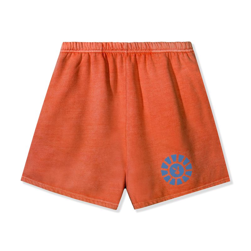 Pantaloni Scurti Dama Playboy Sunburst Club Sweat Portocalii | EHJU-52497