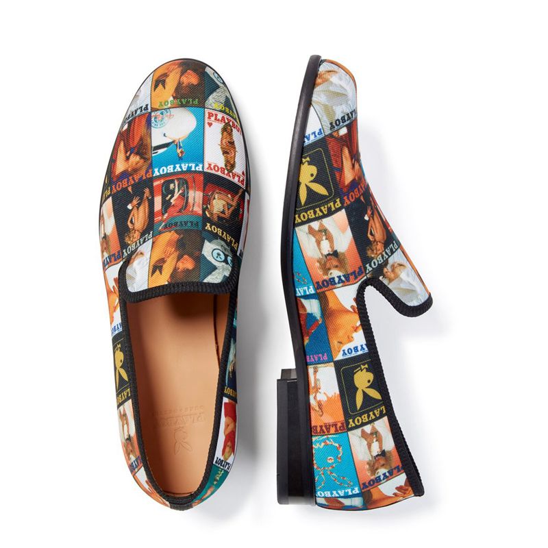 Pantofi Barbati Playboy Duke + Dexter Magazine Cover Loafers Colorati | FAVH-48379