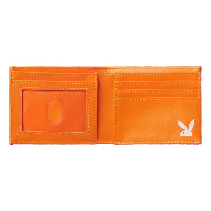 Portofel Barbati Playboy Logo Bifold Portocalii | CJOD-27481