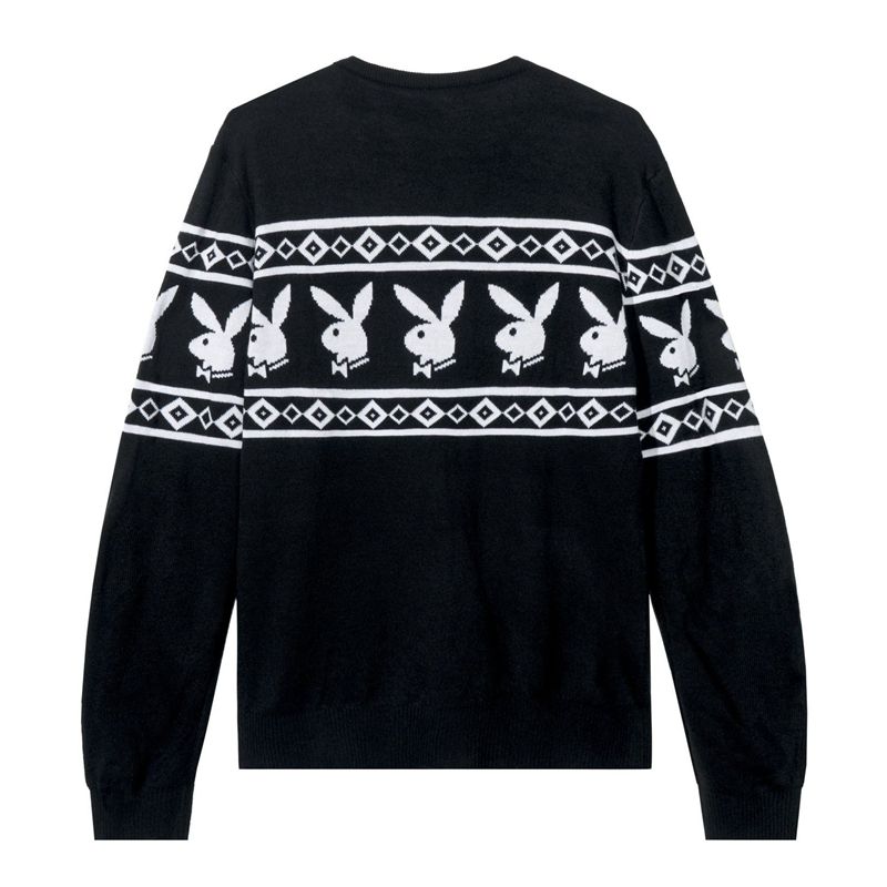 Pulovere Barbati Playboy Rabbit Head Knit Negrii | OTLW-67950