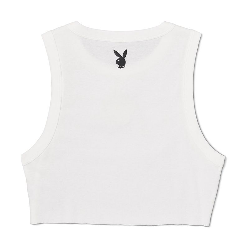 Tank Dama Playboy Camper Cutoff Albi | ATJO-73894