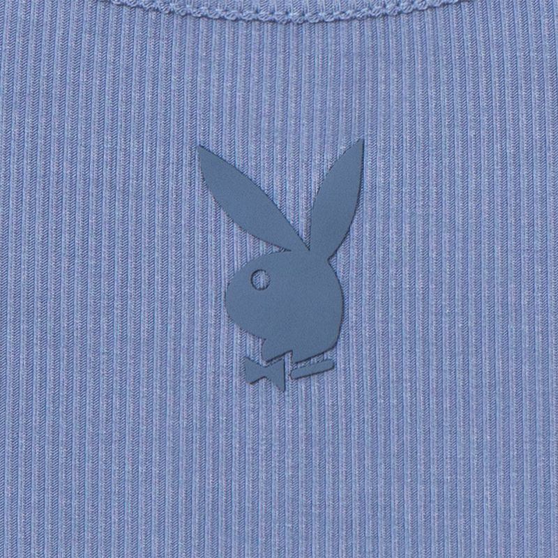 Tank Dama Playboy Mini Rabbit Head Lounge Albastri | GEON-96143