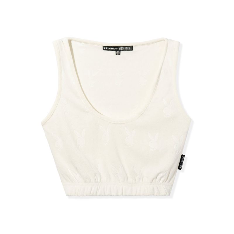 Tank Dama Playboy Missguided Sport Scoop Neck Roz | LXRD-08793