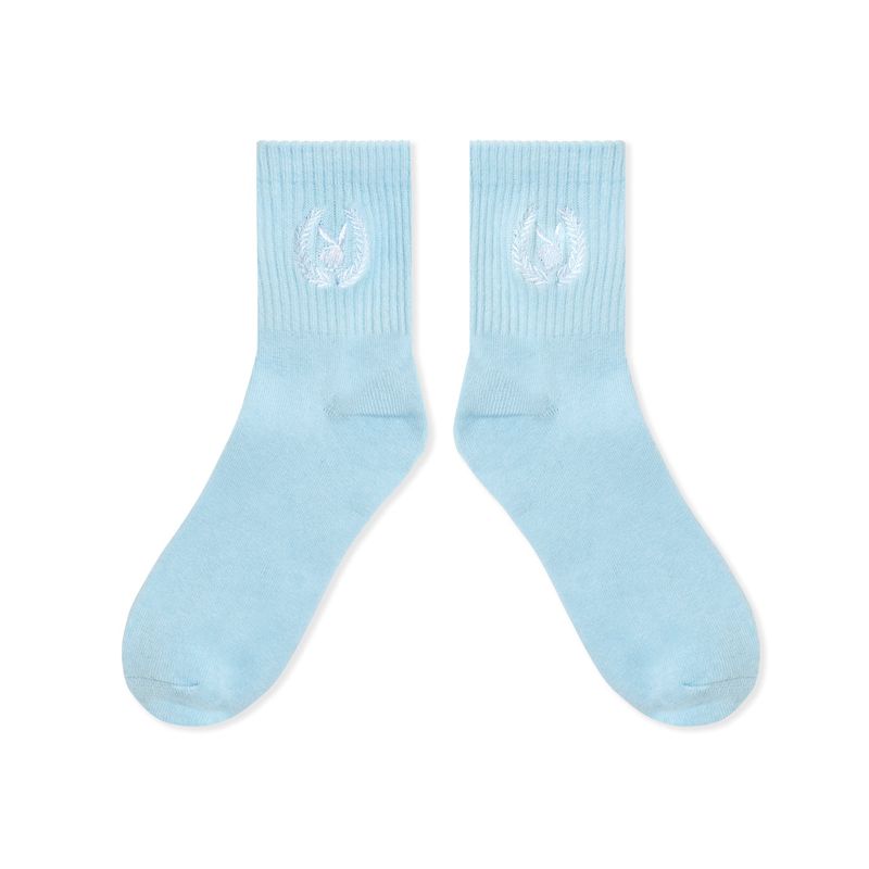 Îmbrăcăminte De Lounge Dama Playboy Laurel Leaf Socks Albastri Deschis | TKHD-02415