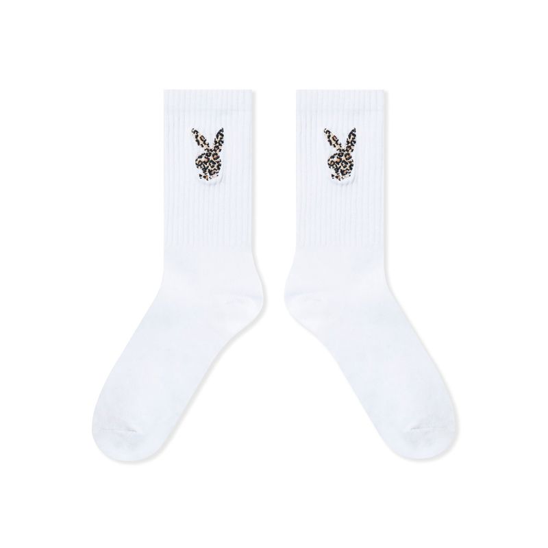 Îmbrăcăminte De Lounge Dama Playboy Leopard Print Bunny Socks Negrii | UMLK-73258