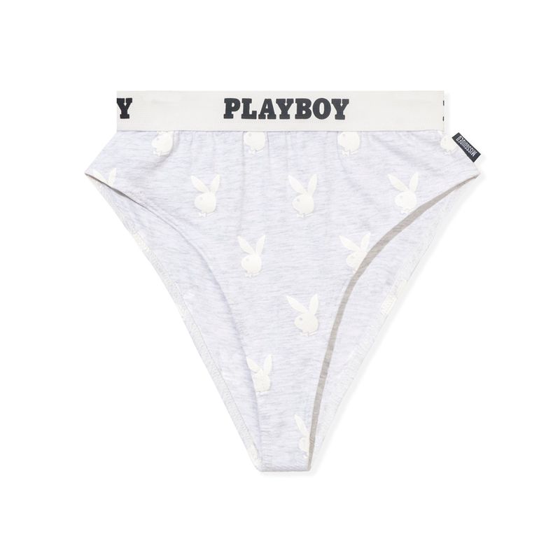 Îmbrăcăminte De Lounge Dama Playboy Sport High Waisted Y Gri | FXWD-21637