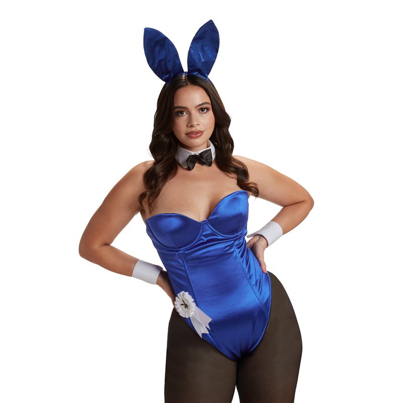 Costum De Iepuraș Dama Playboy The Official Albastri | MIHE-31807