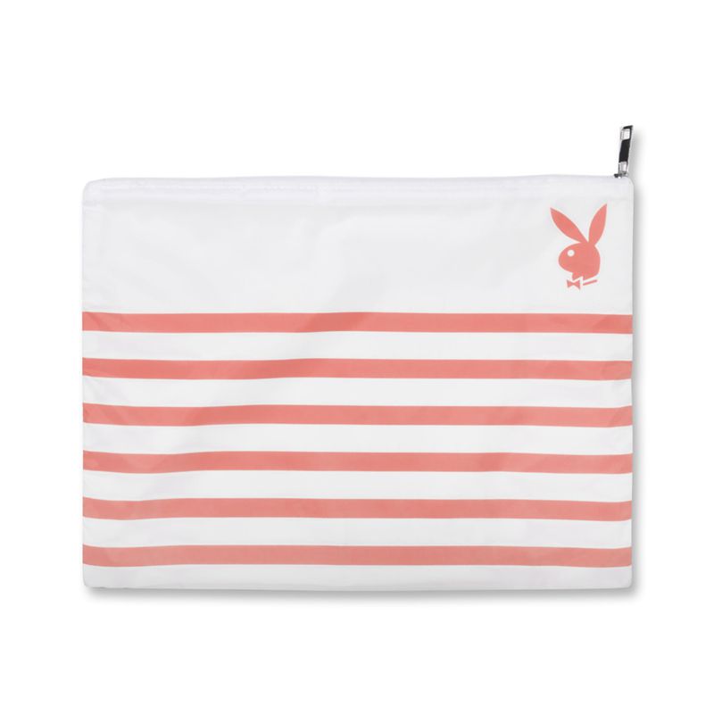 Costume De Baie Dama Playboy Striped Impermeabili Beach Pouch Galbeni | LJMD-86491