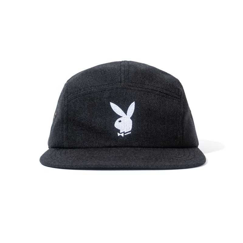 Palarie Barbati Playboy American Twill Unstructured 5 Panel Gri | VLJE-86174