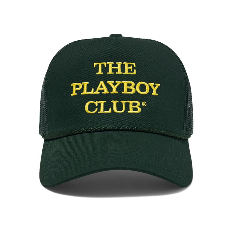 Palarie Barbati Playboy The Club Trucker Negrii Galbeni | IPXC-52074