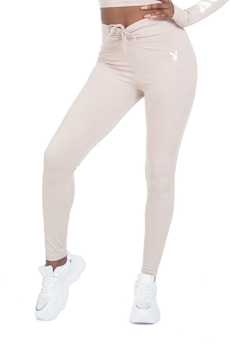 Pantaloni Dama Playboy Active Ruched Waistband Leggings Gri | GNAC-94186