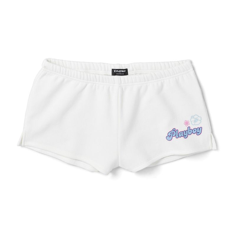 Pantaloni Scurti Dama Playboy Coconut Girlys Albi | XEJA-65704