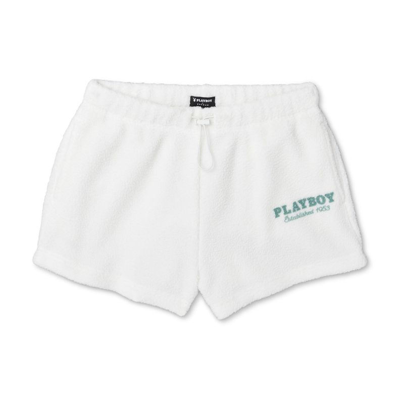 Pantaloni Scurti Dama Playboy Polar Sweats Albi | ZSUW-91402